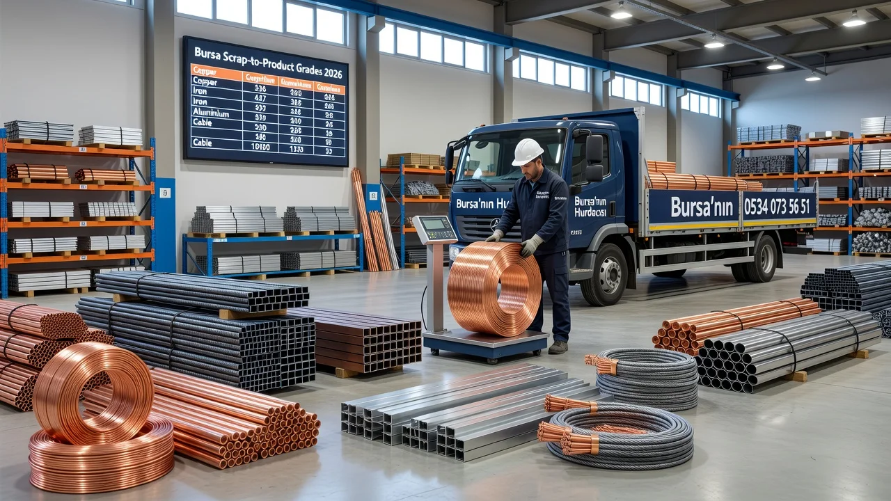 Bursa'da Hurda Metalden Ürüne 5 Adımlık Geri Dönüşüm (2026)