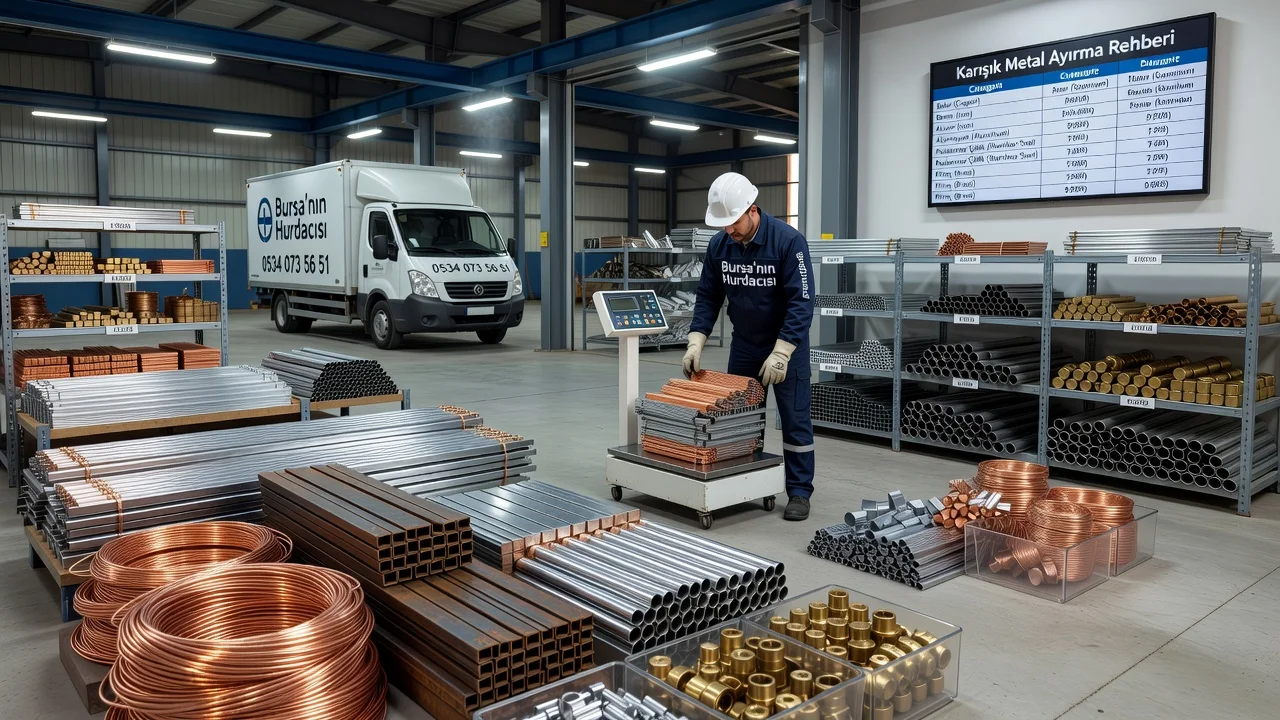 Bursa'da Karışık Metal Hurdayı Geri Dönüşüm İçin Nasıl Ayırırsınız?