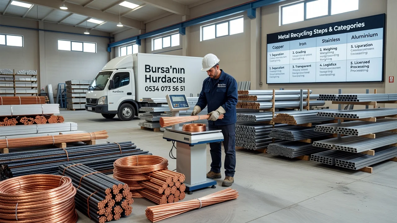 Bursa'da Metal Hurdayı Kaynağa Çeviren 5 Geri Dönüşüm Adımı (2026)