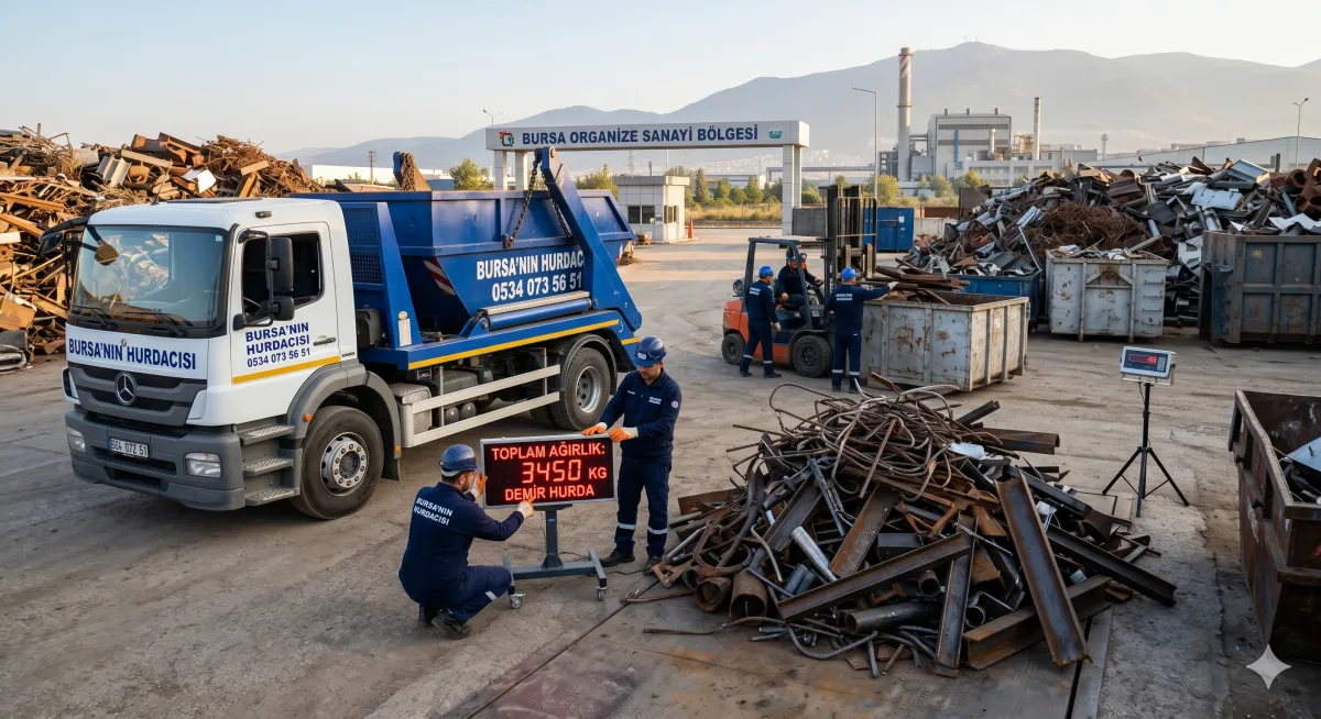 Bursa Demir Hurda Fiyatları İçin Yerinde Tartım Avantajı