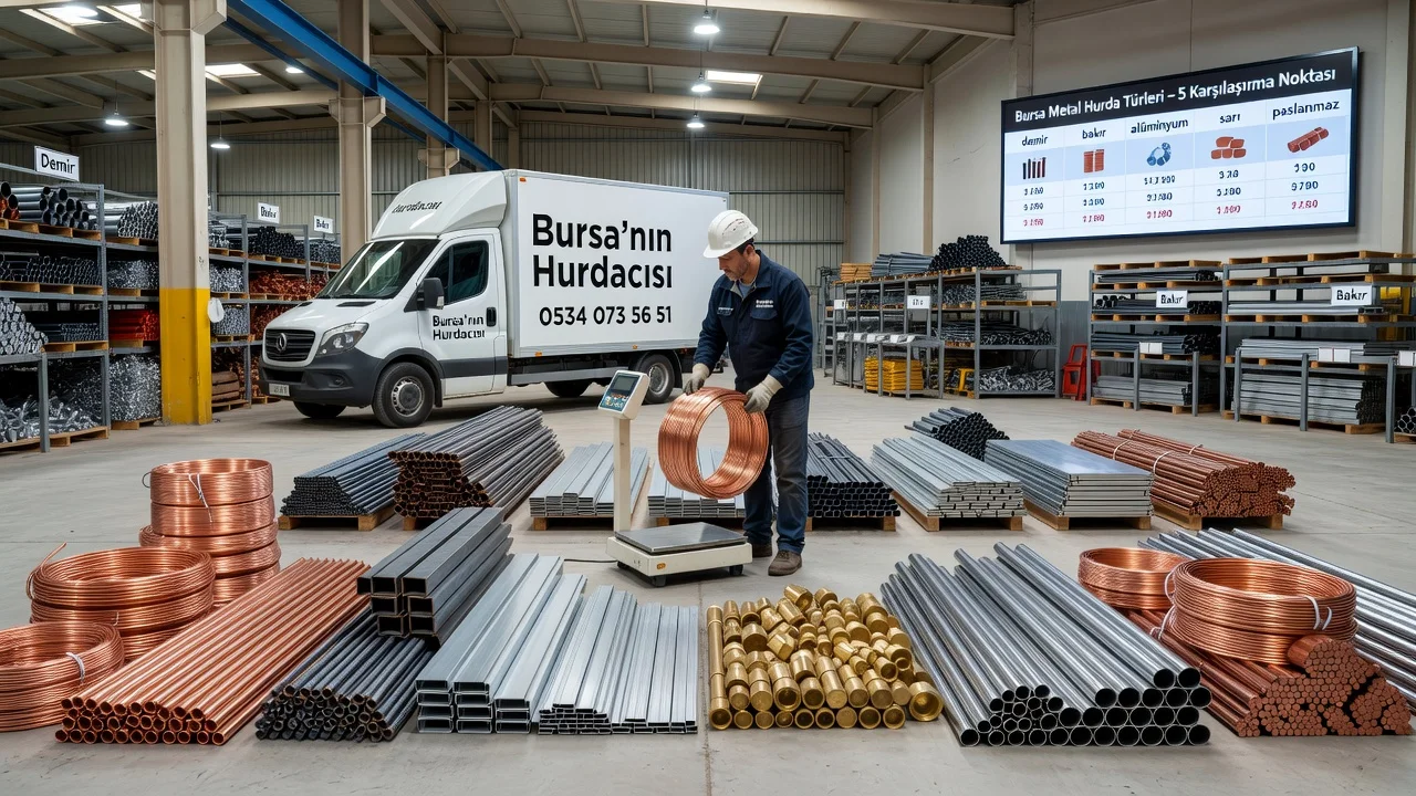 Bursa Metal Hurda Türleri: 5 Karşılaştırma Noktası (2026)